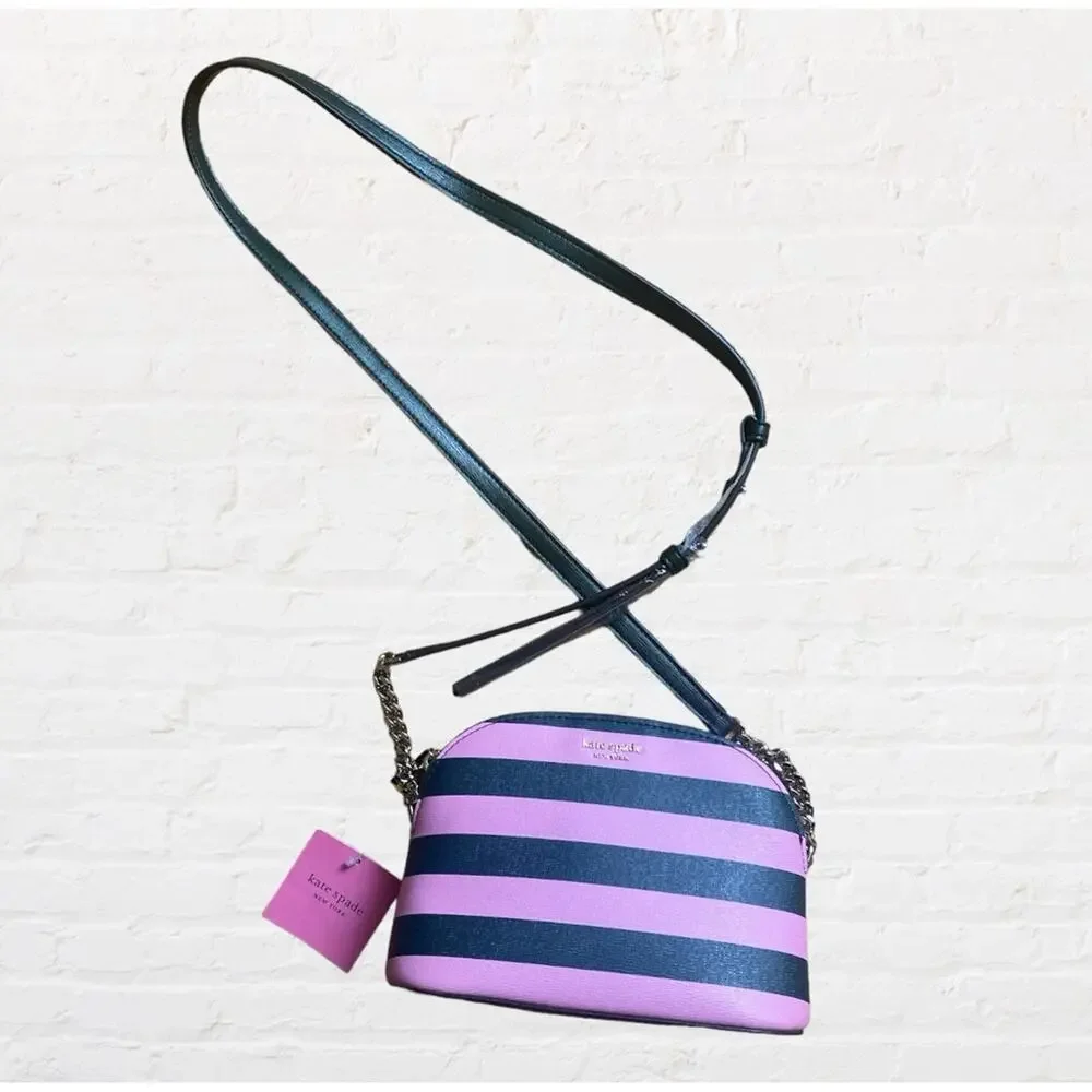 NEW Kate Spade New York SYLVIA STRIPE SMALL DOME CROSSBODY